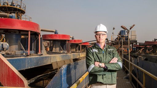 Jubilee CEO Leon Coetzer at the Roan concentrator plant
