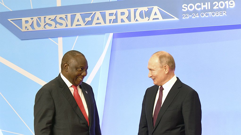Image of Cyril Ramaphosa and Vladimir Putin