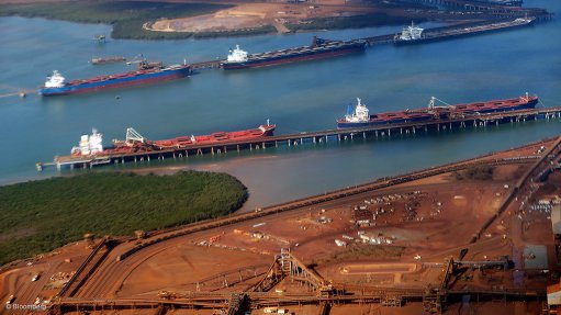 Image shows Fortescue export operations