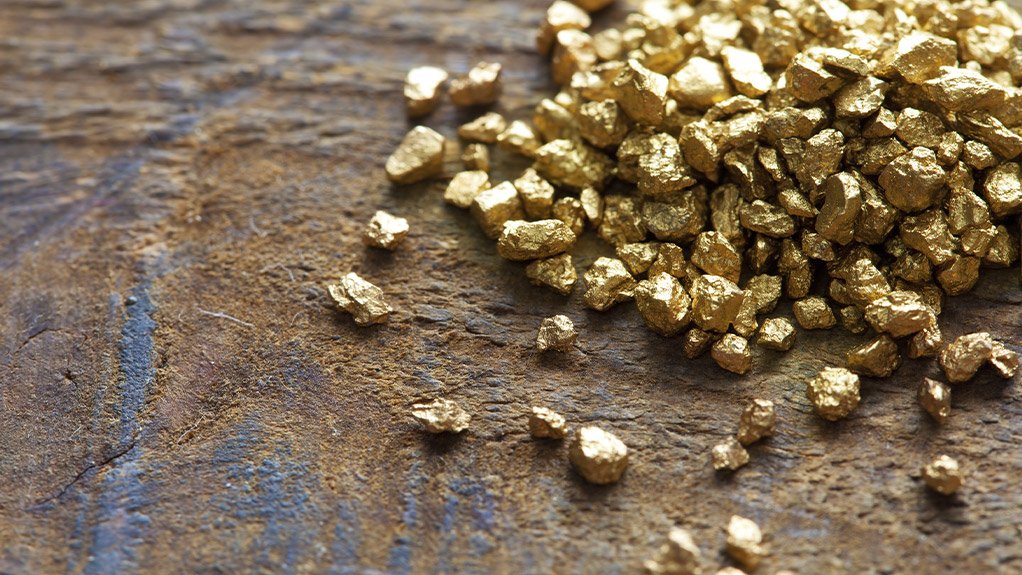 Mound of gold nuggets