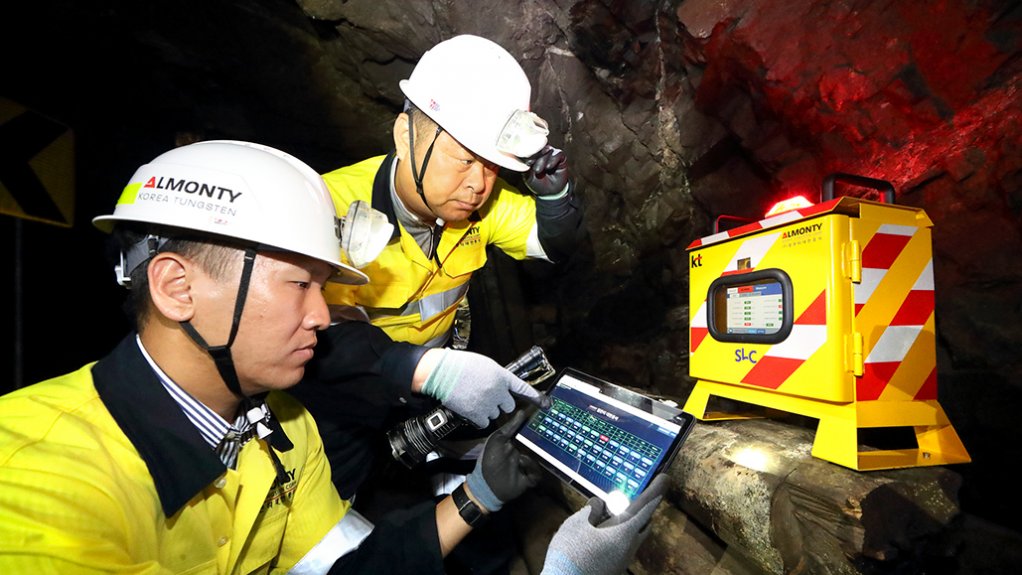 The above image depicts the AI-based mine safety system enables real-time monitoring of worker safety, emergency messaging, and data analysis, allowing mine operators to take proactive safety measures