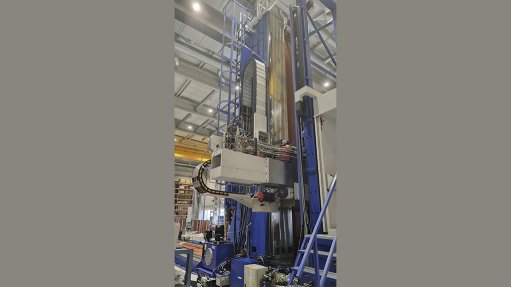 A view of the scale of the new machine during inspection at Varnsdorf in the Czech Republic