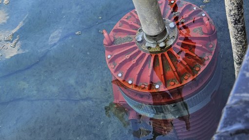 A Grindex Mega H submersible pump in a dewatering application