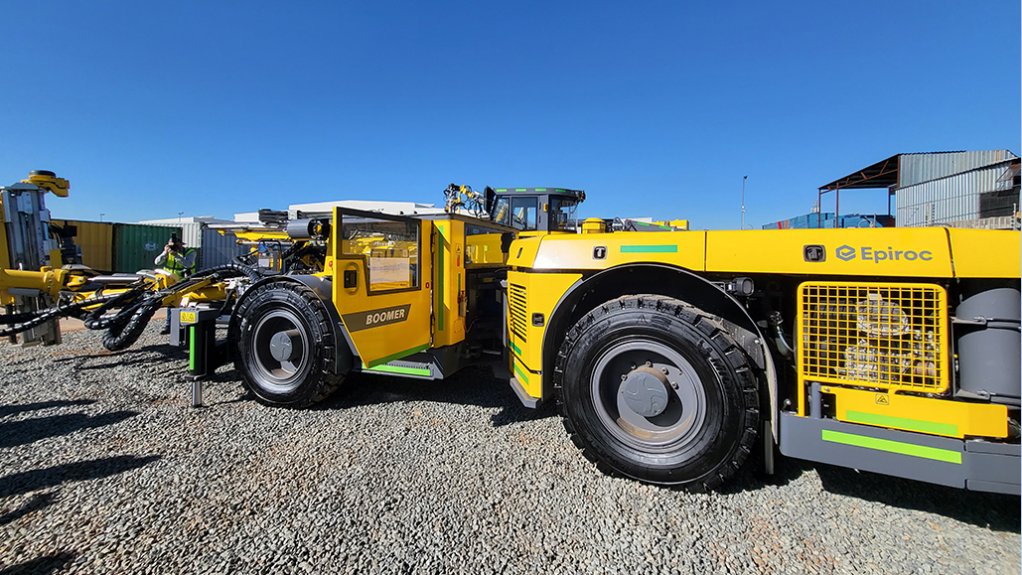 The above image depicts the equipment set on display at the Epiroc Customer Day event on June 30, 2023