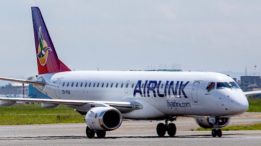 An Embraer E190 of South African carrier Airlink