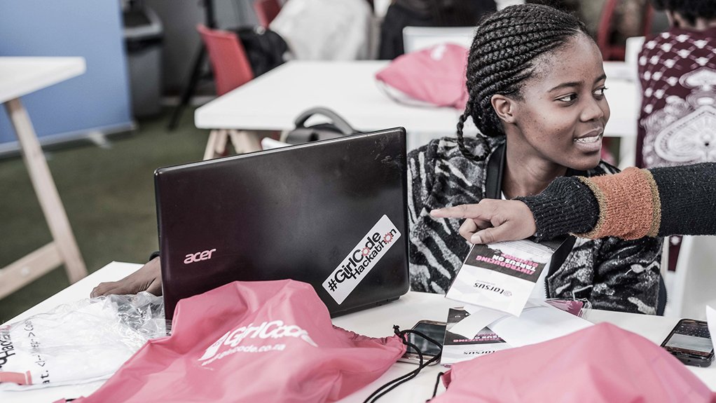 The above image depicts the Girlcode hackathon
