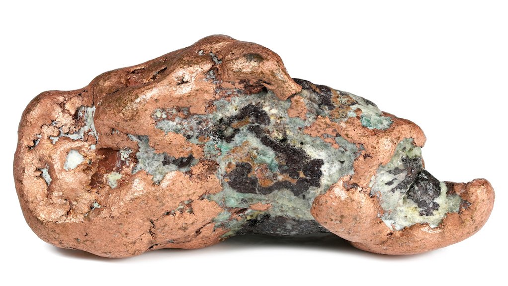 Image of large native copper nugget