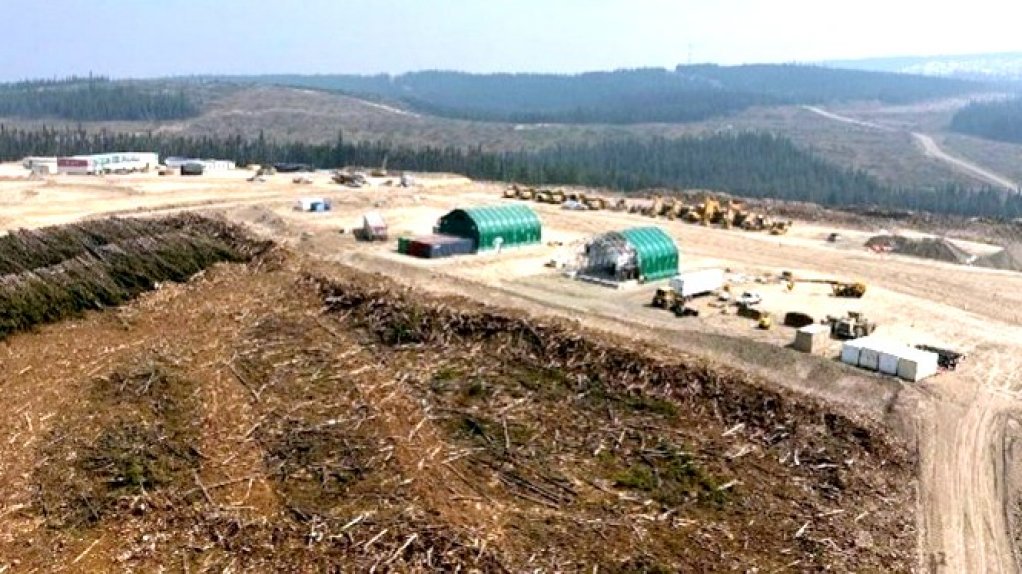 A June 2023 photo of the mobile equipment service area 
