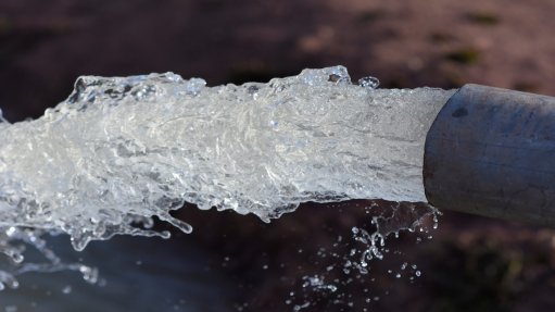 Image of water flow from pipe