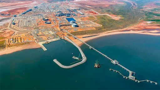 Image shows the Wheatstone LNG operation 
