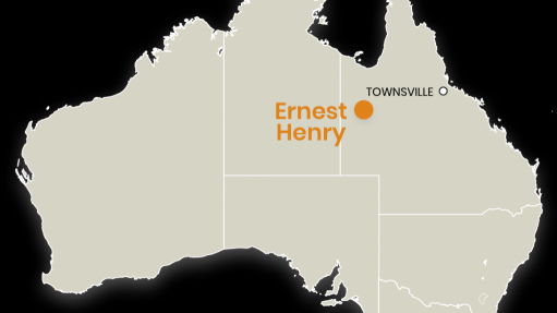 LOcation map of the Ernest Henry Mine