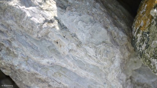 Image shows lithium ore 