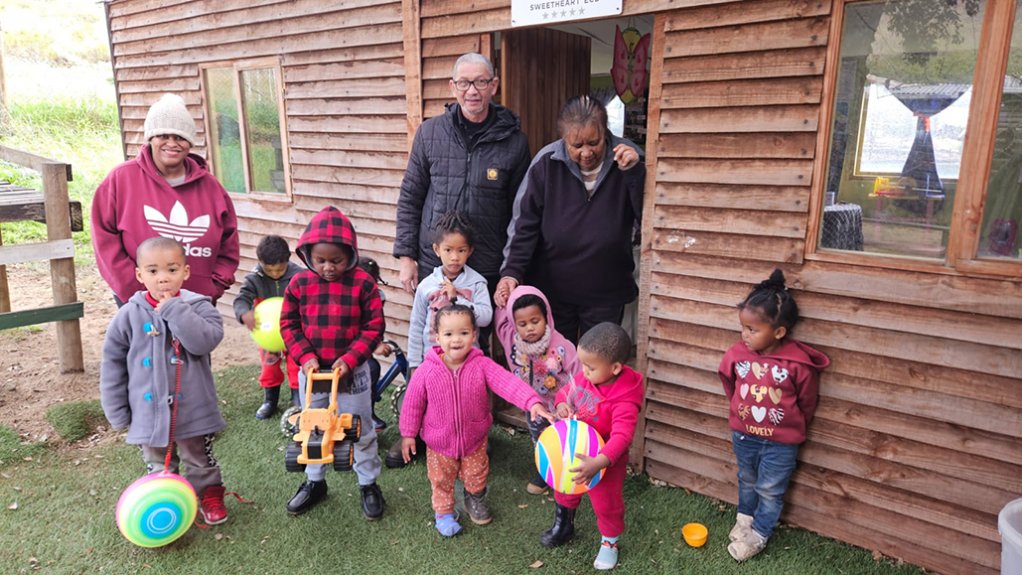 Image of Anwar Jakoet from the AJF while visiting Little Sweetheart ECD