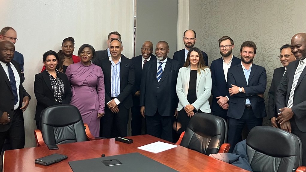 The Umoyilanga Energy project team at a ceremony to sign the Power Purchase Agreement with Eskom, and the Implementation Agreement with the DMRE