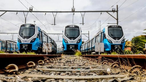 Image of PRASA's new blue trains