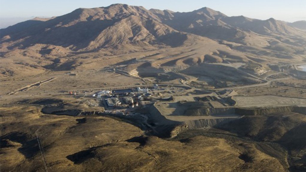 Aerial view of the Langer Heinrich mine