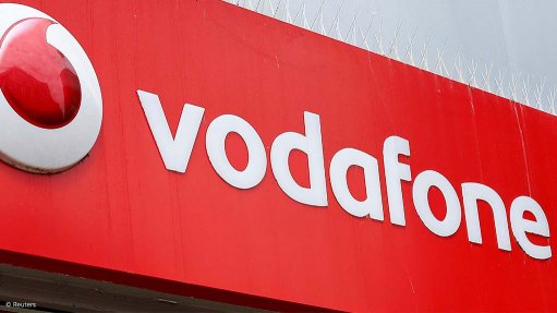 A Vodafone sign