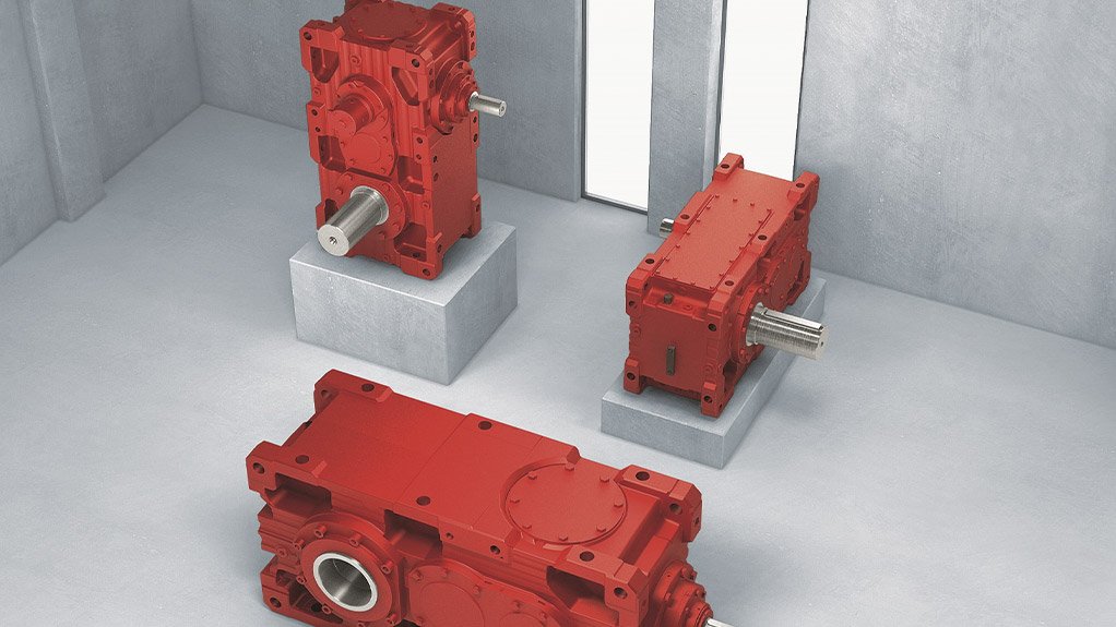 The robust X series industrial gear units feature an invertible housing and a very broad gear ratio range. The finely stepped sizes provide additional variability during installation and use