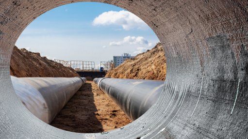 Image of water pipeline construction