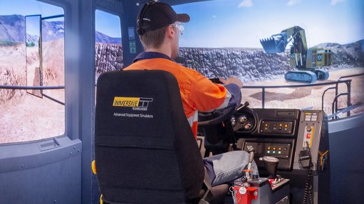 The above image depicts the Immersive Technologies PRO4-B transportable simulator platform in use