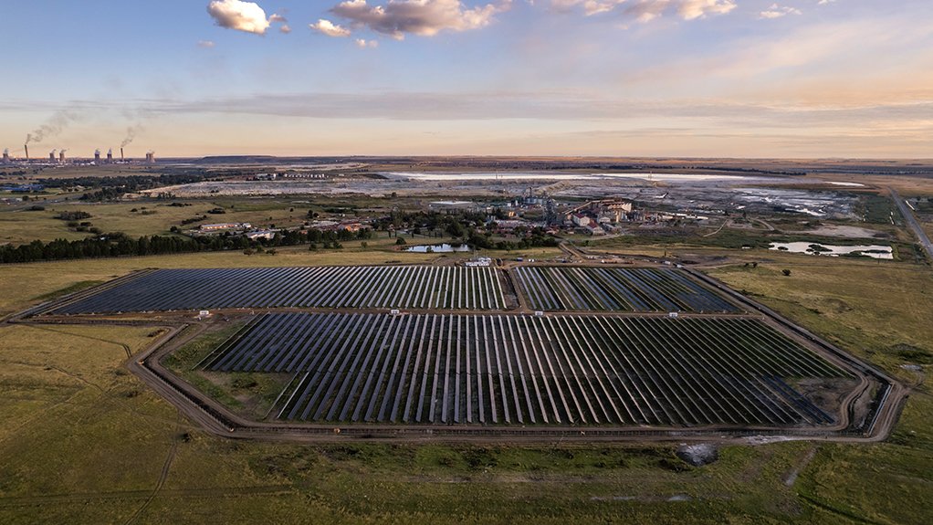 Evander mine solar plant