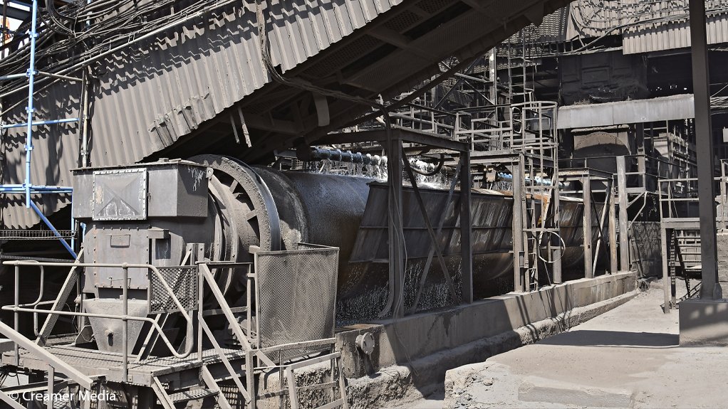 The manganese metal operation in Mbombela.