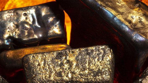 Gold bars produced at South Africa's Rand Refinery