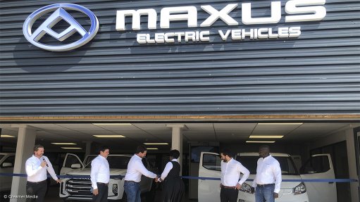 Vehicles on show at the Maxus dealership in Pretoria