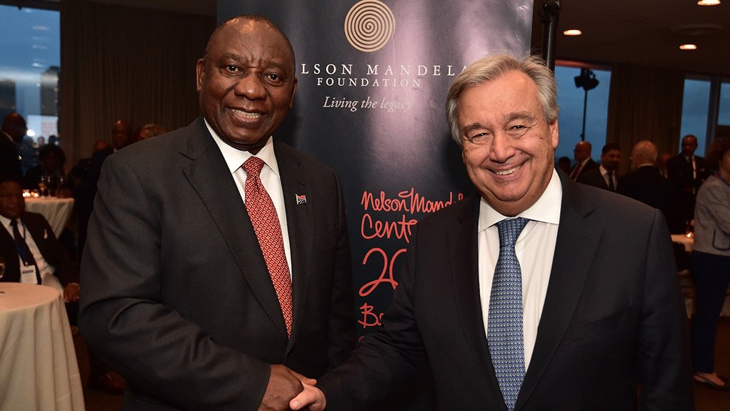 Image of President Cyril Ramaphosa and UN Secretary General António Guterres 