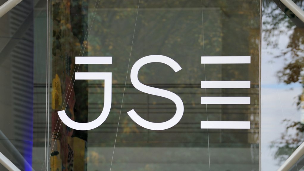 The JSE logo on glass