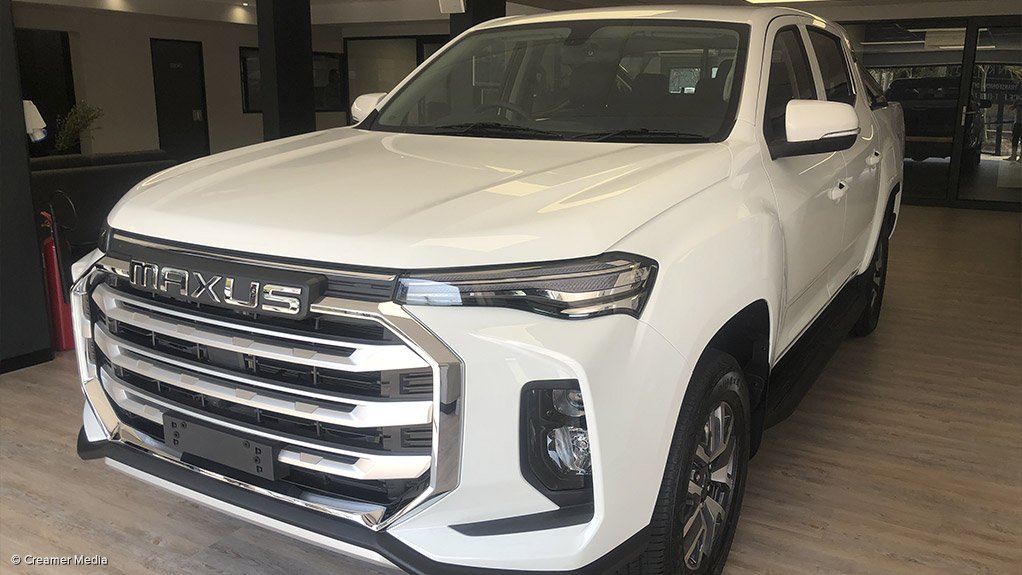 A vehicle on show at Maxus' dealership in Pretoria