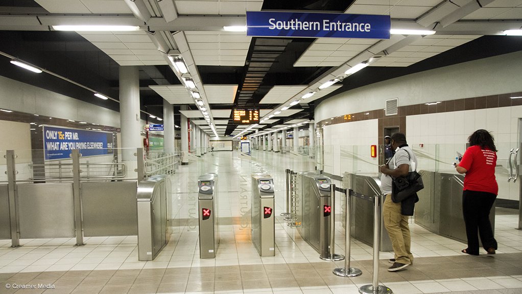 Gautrain Rosebank Station.