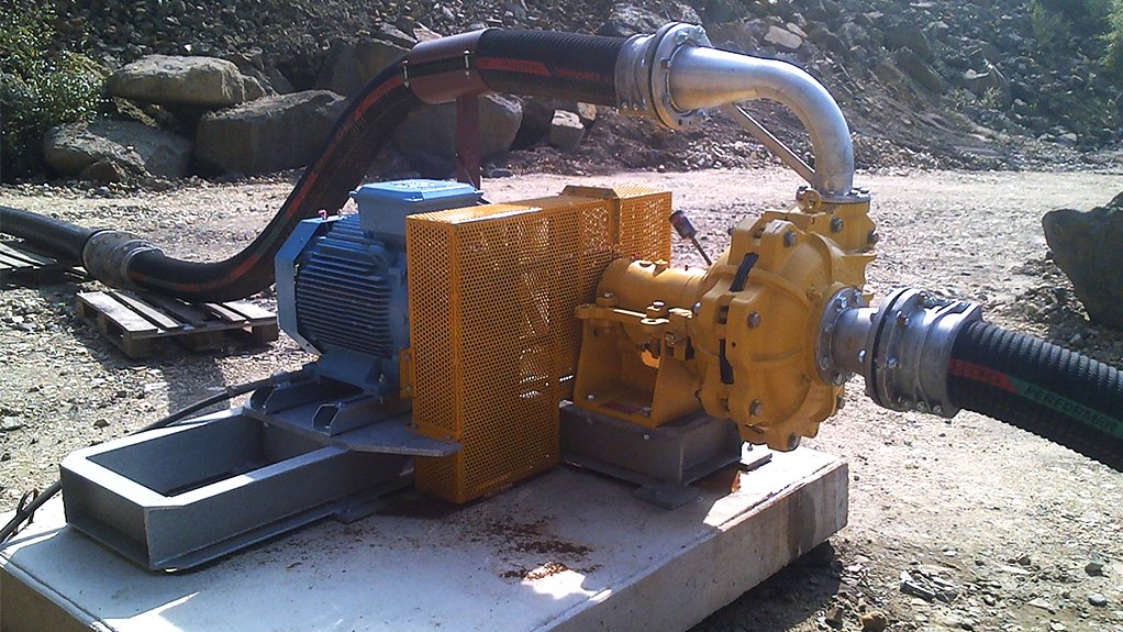 Image of a dewatering and drainage pump