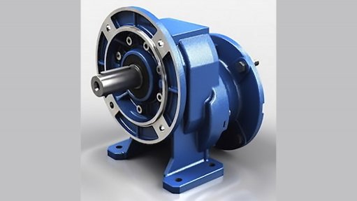 A Blue Motovario Motor Gearbox unit which is being imported by Madacan to supply South Africa's mining sector.
