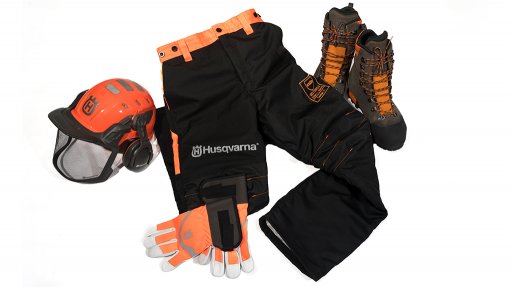 Image of Husqvarna chainsaw pants and safety equipment