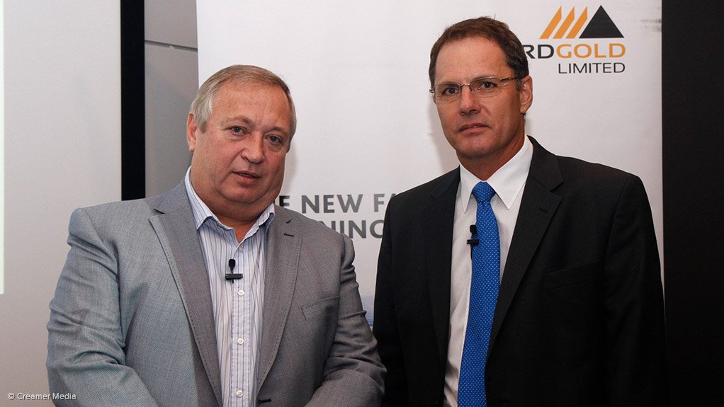 Sibanye CEO Neal Froneman and DRDGold CEO Niël Pretorius 