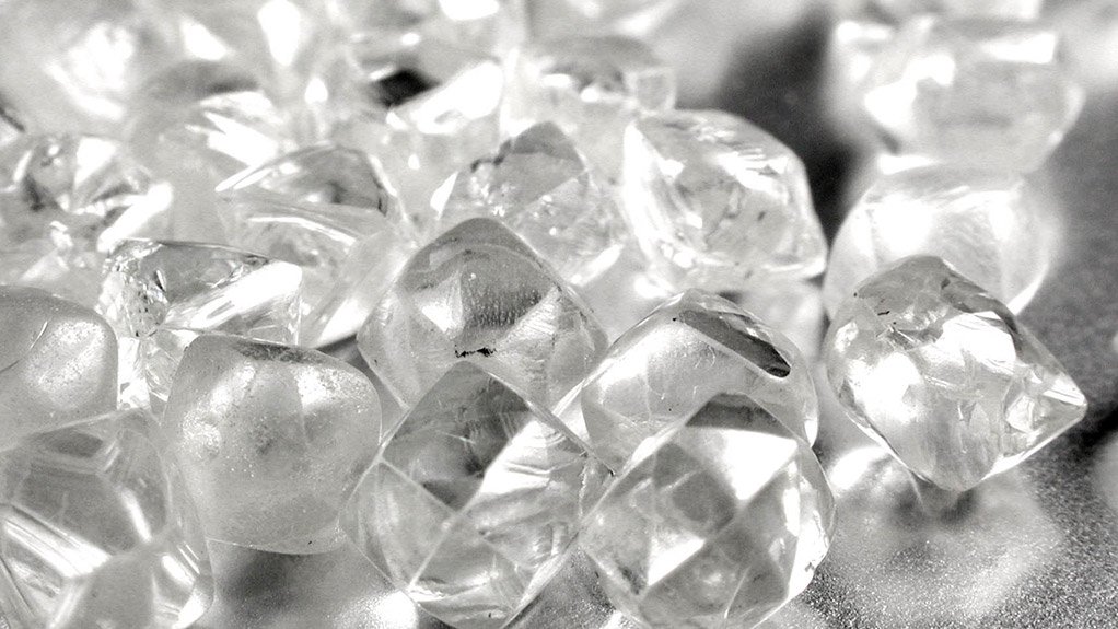 Rough Diamonds mined at De Beers' operations