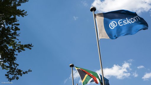Eskom and South Africa flags