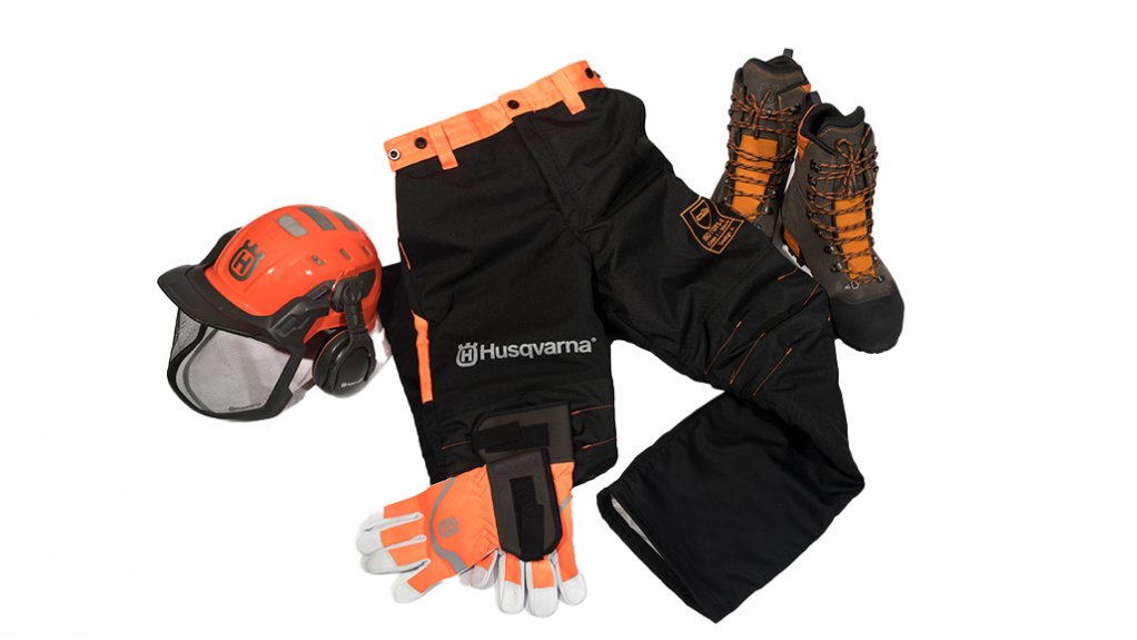 The above image depicts the personal protective equipment provided by Husqvarna