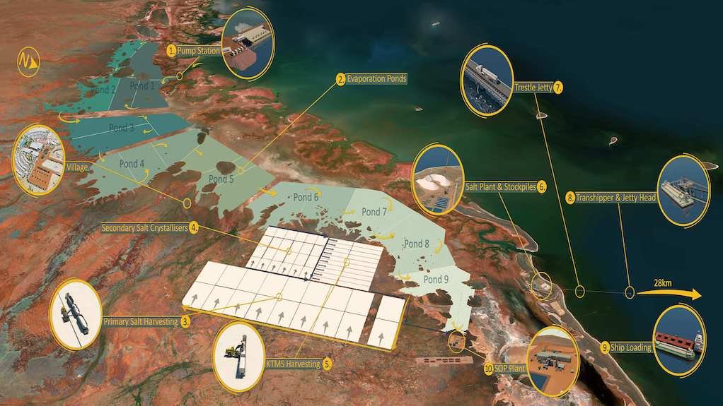 Location map of the Mardie project