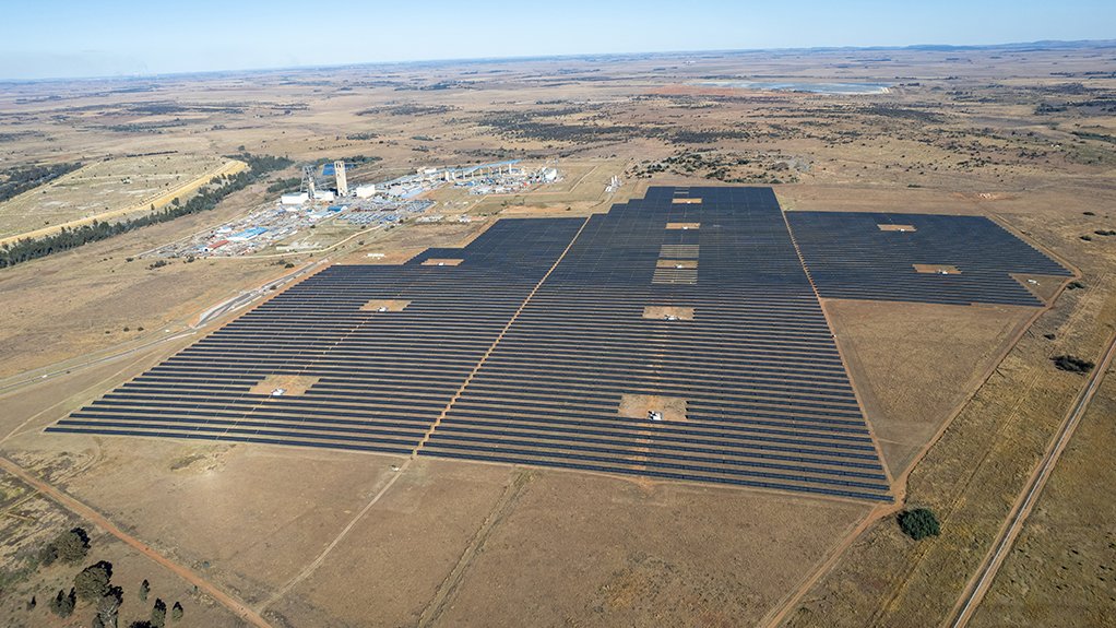 An image of Gold Fields' South Deep Khanyisa Solar Plant