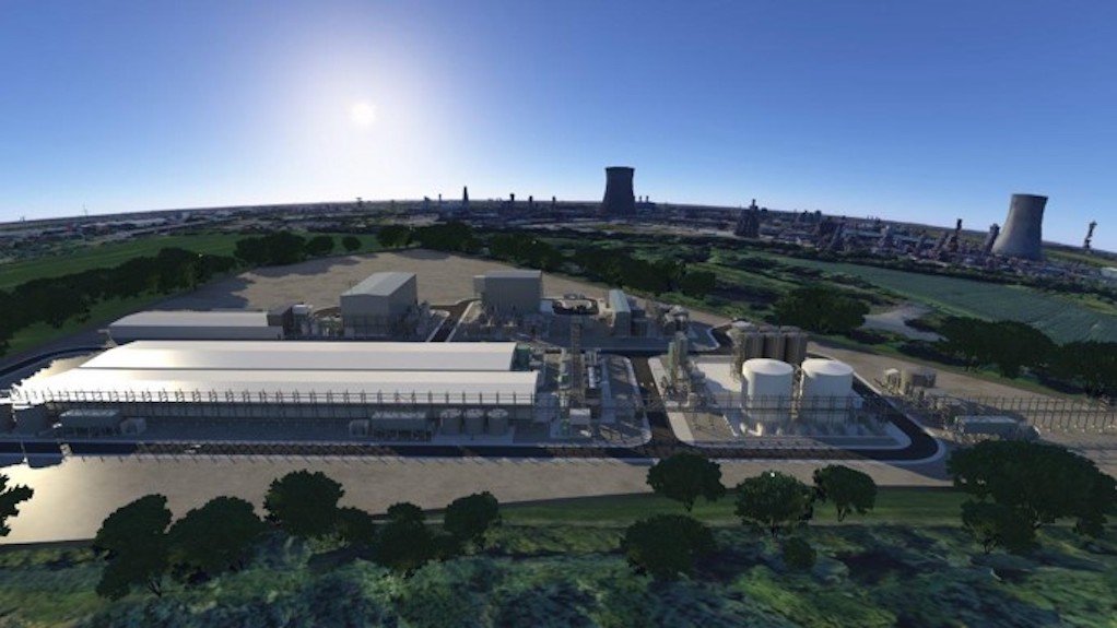 Artist's impression of the proposed Saltend rare-earth oxide (REO) separation facility
