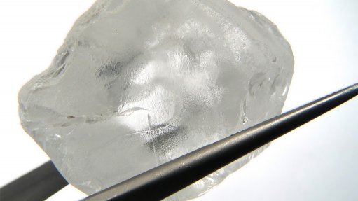 A 208 ct diamonds recovered at the Lulo mine