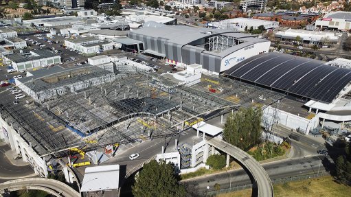 The addition of 30 000 square metres of solar photovoltaic panels on the roof of Eastgate Shopping Centre has not slowed trading in the shops