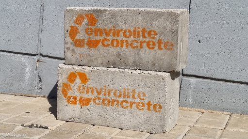 Envirolite polystyrene-derived construction block