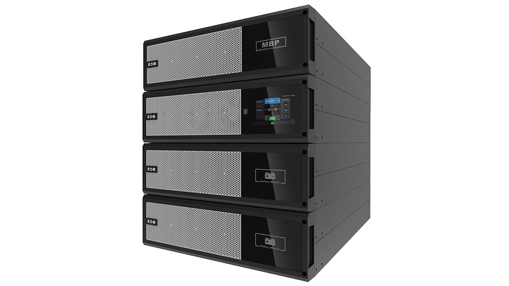 Image of rack-mounted three-phase UPS from Eaton 