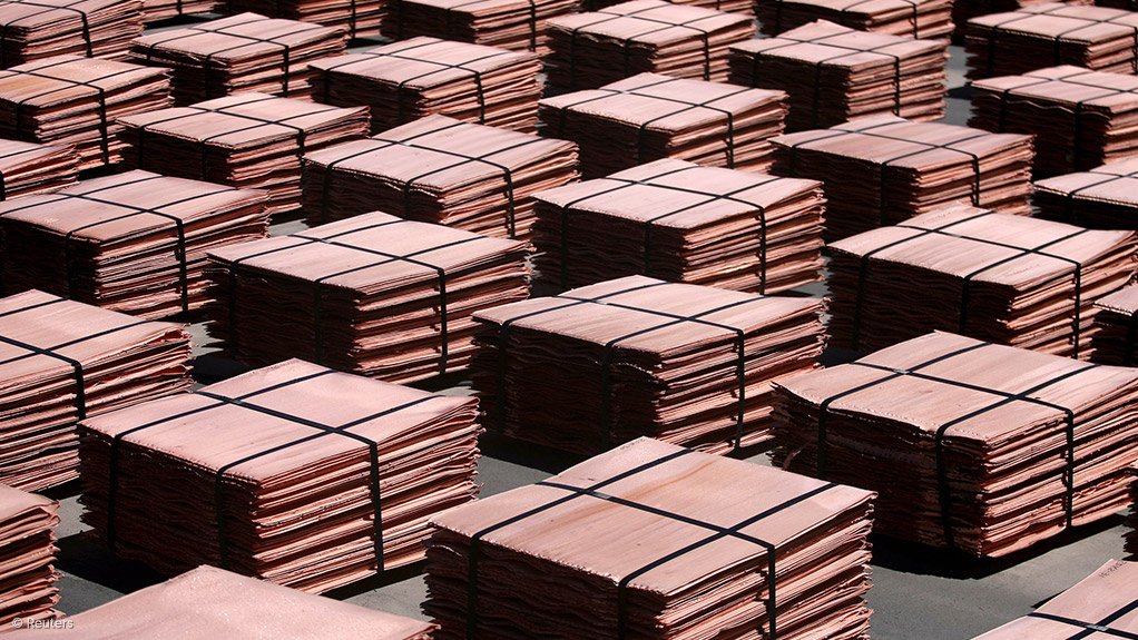 Stacks of copper cathode