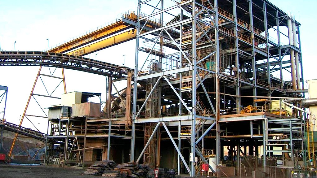 Processing plant at AngloGold's Geita operation in Tanzania.