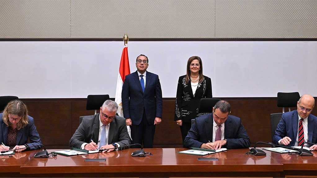 The signing of the agreement in Egypt