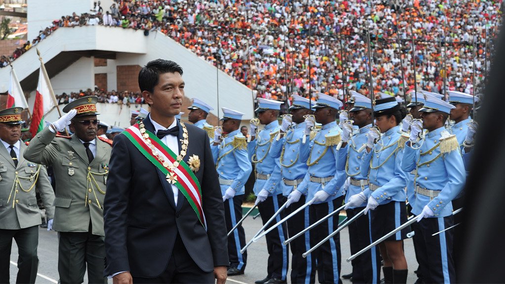 Madagascan President Andry Rajoelina